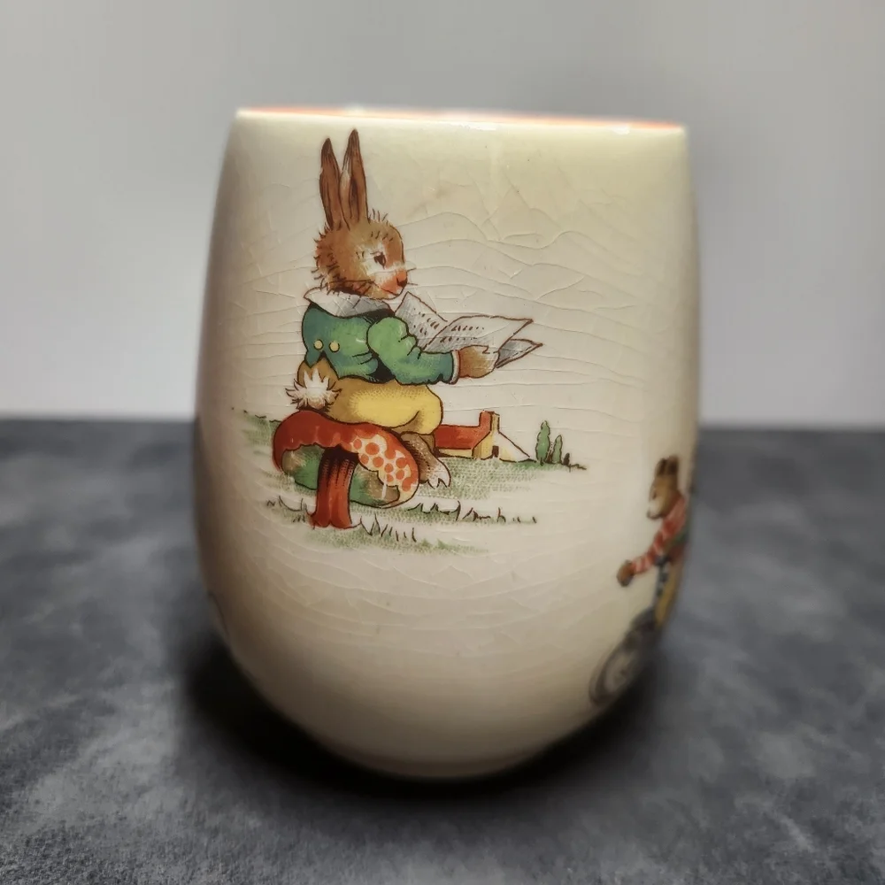 Bunny’s Playtime Royal Winton Mug, Easter decor, rabbits, cottagecore